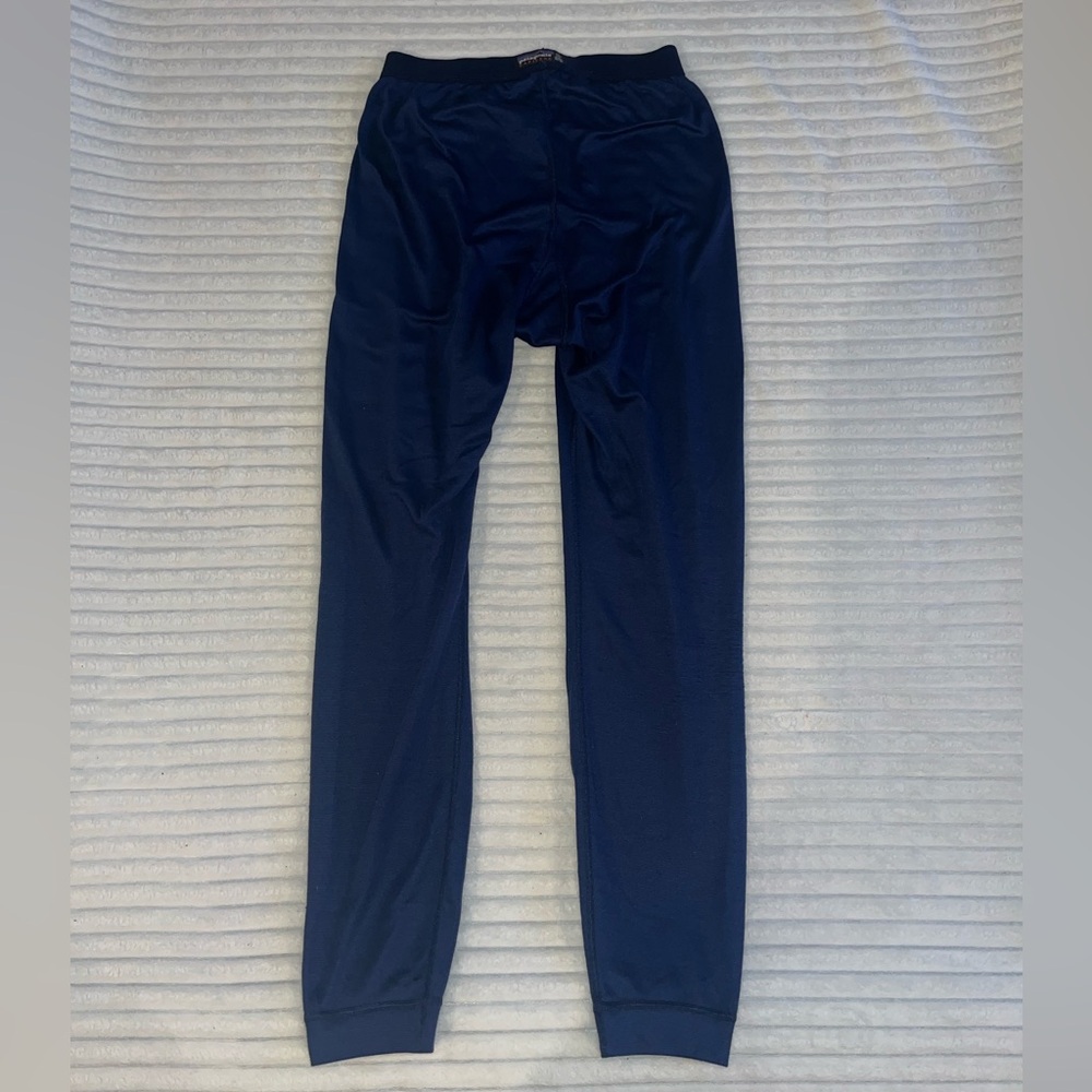 Patagonia Men's Capilene Thermal Weight Bottoms in navy blue Size S - Picture 2 of 5